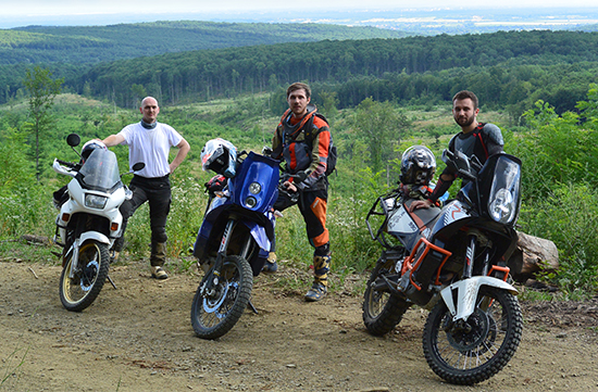 The Panonian Team offroading in the slavonian hills